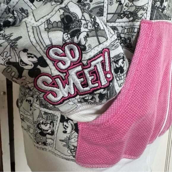 Disney Parks Minnie Mouse Comic-Print Zip Hoodie – Size M - Picture 4 of 9